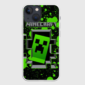 Чехол для iPhone 13 mini с принтом Minecraft в городе Новоалтайск,  |  | funny | mine | minecraft | mods | noob | pro | skins | story | vs | zombie | данженс | инди | конструктор | майнкрафт | моды | нуб | скин | скрипер | шахта