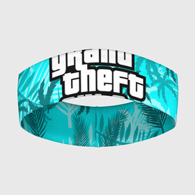 Повязка на голову 3D с принтом GTA VICE CITY в городе Новоалтайск,  |  | grand theft auto | grove street | grove street 4 life | gta | gta 4 | gta 5 | gta sa | gta v | samp | san andreas | грув стрит | игры | самп | сан андреас