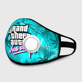 Маска из неопрена с принтом GTA VICE CITY в городе Новоалтайск, неопрен 100% | Форма огибающая нос. Резинки для ушей с дополнительной резинкой на затылке. Клапан для выдоха для активного дыхания при занятиях спортом. Эластичный материал маски и окантовки для лучшего растяжения и прилегания маски.  | grand theft auto | grove street | grove street 4 life | gta | gta 4 | gta 5 | gta sa | gta v | samp | san andreas | грув стрит | игры | самп | сан андреас