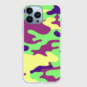 Чехол для iPhone 13 Pro Max с принтом Камуфляж в городе Новоалтайск,  |  | Тематика изображения на принте: военный | городской | защитный | камуфляж | кислота | кислотные цвета | кислотный | кислотный камуфляж | краски | милитари | пиксельный | пятнистый | тактический | яркий камуфляж