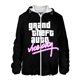 Мужская куртка 3D с принтом GTA VICE CITY | ГТА ВАЙ СИТИ в городе Новоалтайск, ткань верха — 100% полиэстер, подклад — флис | прямой крой, подол и капюшон оформлены резинкой с фиксаторами, два кармана без застежек по бокам, один большой потайной карман на груди. Карман на груди застегивается на липучку | grand theft auto | grove street | grove street 4 life | gta | gta 4 | gta 5 | gta sa | gta v | samp | san andreas | грув стрит | игры | самп | сан андреас