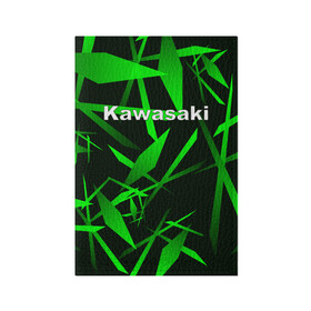 Обложка для паспорта матовая кожа с принтом Kawasaki в городе Новоалтайск, натуральная матовая кожа | размер 19,3 х 13,7 см; прозрачные пластиковые крепления | kawasaki | moto | дорога | кавасаки | машина | мотокросс | мотоцикл | мотоциклы