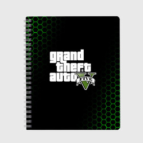 Тетрадь с принтом GTA 5 в городе Новоалтайск, 100% бумага | 48 листов, плотность листов — 60 г/м2, плотность картонной обложки — 250 г/м2. Листы скреплены сбоку удобной пружинной спиралью. Уголки страниц и обложки скругленные. Цвет линий — светло-серый
 | grand theft auto | grove street | grove street 4 life | gta | gta 4 | gta 5 | gta sa | gta v | gta vice city | samp | san andreas | vice city | грув стрит | игры | самп | сан андреас