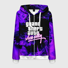 Мужская толстовка 3D на молнии с принтом GTA VICE CITY в городе Новоалтайск, 100% полиэстер | длина до линии бедра, манжеты и пояс оформлены мягкой тканевой резинкой, двухслойный капюшон со шнурком для регулировки, спереди молния, по бокам два кармана | grand theft auto | grove street | grove street 4 life | gta | gta 4 | gta 5 | gta sa | gta v | gta vice city | samp | san andreas | vice city | грув стрит | игры | самп | сан андреас