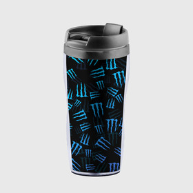 Термокружка-непроливайка с принтом MONSTER ENERGY (Z) в городе Новоалтайск, внутренняя часть — пищевой пластик, наружная часть — прозрачный пластик, между ними — полиграфическая вставка с рисунком | объем — 350 мл, герметичная крышка | black monster | bmx | claw | cybersport | energy | monster | monster energy | moto | motocross | race | sport | киберспорт | когти | монстер энерджи | монстр | мото | мотокросс | ралли | скейтбординг | спорт | то | энергия