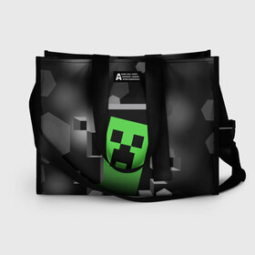 Сумка-шоппер 3D с принтом Minecraft в городе Новоалтайск, 100% полиэстер | застегивается на металлическую кнопку; внутренний карман застегивается на молнию. Стенки укреплены специальным мягким материалом, чтобы защитить содержимое от несильных ударов
 | craft | game | mine | minecraft | minecraftmemories | pixel | tnt | twitter | блок | динамит | игра | красный блок | майнкрафт | маркус перссон | пиксель | ремесло | тротил | шахта