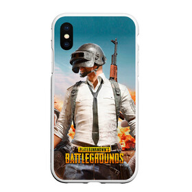 Чехол для iPhone XS Max матовый с принтом PUBG в городе Новоалтайск, Силикон | Область печати: задняя сторона чехла, без боковых панелей | battleground | game | gamer | playerunknown battleground | pubg | pubg mobile | royal battle | битва | детские | игра | мужские | оружие | пабж
