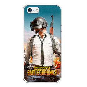 Чехол для iPhone 5/5S матовый с принтом PUBG в городе Новоалтайск, Силикон | Область печати: задняя сторона чехла, без боковых панелей | battleground | game | gamer | playerunknown battleground | pubg | pubg mobile | royal battle | битва | детские | игра | мужские | оружие | пабж
