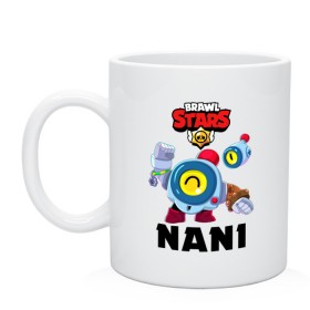 Кружка с принтом BRAWL STARS NANI в городе Новоалтайск, керамика | объем — 330 мл, диаметр — 80 мм. Принт наносится на бока кружки, можно сделать два разных изображения | bibi | brawl stars | coach mike | crow | gale | leon | leon shark | max | mecha crow | mortis | mr.p | nani | phoenix | sally leon | sandy | spike | sprout | tara | virus 8 bit | werewolf | ворон | оборотень