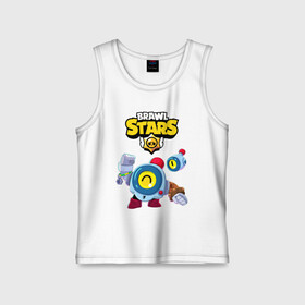 Детская майка хлопок с принтом BRAWL STARS NANI в городе Новоалтайск,  |  | bibi | brawl stars | coach mike | crow | gale | leon | leon shark | max | mecha crow | mortis | mr.p | nani | phoenix | sally leon | sandy | spike | sprout | tara | virus 8 bit | werewolf | ворон | оборотень