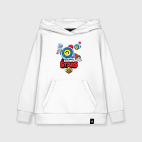 Детская толстовка хлопок с принтом BRAWL STARS NANI в городе Новоалтайск, 100% хлопок | Круглый горловой вырез, эластичные манжеты, пояс, капюшен | bibi | brawl stars | coach mike | crow | gale | leon | leon shark | max | mecha crow | mortis | mr.p | nani | phoenix | sally leon | sandy | spike | sprout | tara | virus 8 bit | werewolf | ворон | оборотень