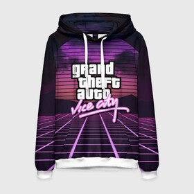 Мужская толстовка 3D с принтом GTA VICE CITY в городе Новоалтайск, 100% полиэстер | двухслойный капюшон со шнурком для регулировки, мягкие манжеты на рукавах и по низу толстовки, спереди карман-кенгуру с мягким внутренним слоем. | grand theft auto | grove street | grove street 4 life | gta | gta 4 | gta 5 | gta sa | gta v | gta vice city | neon | samp | san andreas | vice city | грув стрит | игры | неон | самп | сан андреас