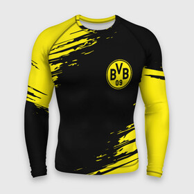 Мужской рашгард 3D с принтом BORUSSIA в городе Новоалтайск,  |  | borussia | fc | football | football club | sport | боруссия | спорт | спортивные | униформа | фк | футбол | футбольный клуб