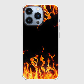 Чехол для iPhone 13 Pro с принтом FIRE | ОГОНЬ в городе Новоалтайск,  |  | Тематика изображения на принте: abstraction | bright | fire | geometry | hexagon | light | neon | paints | stripes | texture | triangle | абстракция | брызги | геометрия | искры | краски | неон | неоновый | огонь | соты | текстура