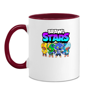 Кружка двухцветная с принтом BRAWL STARS LEON в городе Новоалтайск, керамика | объем — 330 мл, диаметр — 80 мм. Цветная ручка и кайма сверху, в некоторых цветах — вся внутренняя часть | bibi | brawl stars | coach mike | crow | gale | leon | leon shark | max | mecha crow | mortis | mr.p | nani | phoenix | sally leon | sandy | spike | sprout | tara | virus 8 bit | werewolf | ворон | оборотень
