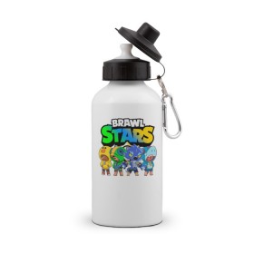 Бутылка спортивная с принтом BRAWL STARS LEON в городе Новоалтайск, металл | емкость — 500 мл, в комплекте две пластиковые крышки и карабин для крепления | bibi | brawl stars | coach mike | crow | gale | leon | leon shark | max | mecha crow | mortis | mr.p | nani | phoenix | sally leon | sandy | spike | sprout | tara | virus 8 bit | werewolf | ворон | оборотень