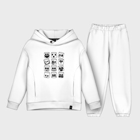 Детский костюм хлопок Oversize с принтом FORTNITE x MARSHMELLO в городе Новоалтайск,  |  | deadmau5 | fortnite | fortnite 2 | fortnite x маршмелло | ikonik | marshmello | ninja | ninja streamer | raven | travis scott | ворон | иконик | ниндзя | пили | рейвен | трэвис скотт | фортнайт
