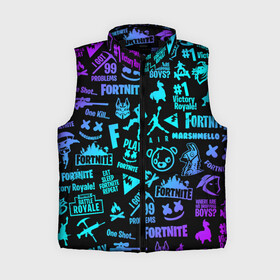 Женский жилет утепленный 3D с принтом FORTNITE в городе Новоалтайск,  |  | deadmau5 | fortnite | fortnite 2 | fortnite x маршмелло | ikonik | marshmello | ninja | ninja streamer | raven | travis scott | ворон | иконик | ниндзя | пили | рейвен | трэвис скотт | фортнайт
