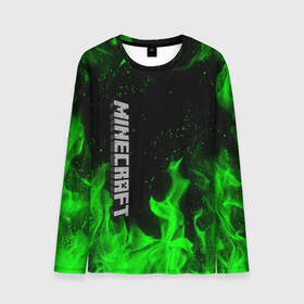 Мужской лонгслив 3D с принтом MINECRAFT в городе Новоалтайск, 100% полиэстер | длинные рукава, круглый вырез горловины, полуприлегающий силуэт | block | creeper | cube | minecraft | pixel | блок | геометрия | крафт | крипер | кубики | майнкрафт | пиксели