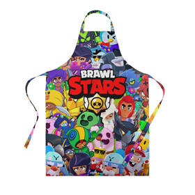 Фартук 3D с принтом BRAWL STARS ВСЕ БРАВЛЕРЫ в городе Новоалтайск, 100% полиэстер | общий размер — 65 х 85 см, ширина нагрудника — 26 см, горловина — 53 см, длина завязок — 54 см, общий обхват в поясе — 173 см. Принт на завязках и на горловине наносится с двух сторон, на основной части фартука — только с внешней стороны | bibi | brawl stars | coach mike | crow | gale | leon | leon shark | max | mecha crow | mortis | mr.p | nani | phoenix | sally leon | sandy | spike | sprout | tara | virus 8 bit | werewolf | ворон | оборотень
