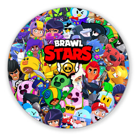 Коврик для мышки круглый с принтом BRAWL STARS ВСЕ БРАВЛЕРЫ в городе Новоалтайск, резина и полиэстер | круглая форма, изображение наносится на всю лицевую часть | bibi | brawl stars | coach mike | crow | gale | leon | leon shark | max | mecha crow | mortis | mr.p | nani | phoenix | sally leon | sandy | spike | sprout | tara | virus 8 bit | werewolf | ворон | оборотень