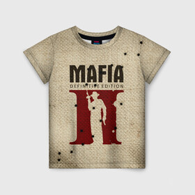 Детская футболка 3D с принтом Mafia 2 в городе Новоалтайск, 100% гипоаллергенный полиэфир | прямой крой, круглый вырез горловины, длина до линии бедер, чуть спущенное плечо, ткань немного тянется | 2 | 2020 | definitive | edition | mafia | банда | вито | гангстеры | герои | дон | игра | капоне | компьютерная | корлеоне | крестный | культ | мафия | мешковина | настольная | отец | персонаж | фильм