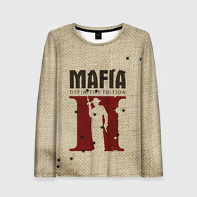 Женский лонгслив 3D с принтом Mafia 2 в городе Новоалтайск, 100% полиэстер | длинные рукава, круглый вырез горловины, полуприлегающий силуэт | 2 | 2020 | definitive | edition | mafia | банда | вито | гангстеры | герои | дон | игра | капоне | компьютерная | корлеоне | крестный | культ | мафия | мешковина | настольная | отец | персонаж | фильм