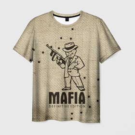 Мужская футболка 3D с принтом Mafia 2 в городе Новоалтайск, 100% полиэфир | прямой крой, круглый вырез горловины, длина до линии бедер | 2 | 2020 | definitive | edition | mafia | банда | вито | гангстеры | герои | дон | игра | капоне | компьютерная | корлеоне | крестный | культ | мафия | мешковина | настольная | отец | персонаж | фильм