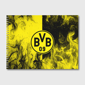 Альбом для рисования с принтом BORUSSIA в городе Новоалтайск, 100% бумага
 | матовая бумага, плотность 200 мг. | Тематика изображения на принте: borussia | fc | football | football club | sport | боруссия | спорт | спортивные | униформа | фк | футбол | футбольный клуб