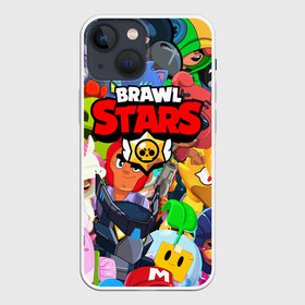 Чехол для iPhone 13 mini с принтом BRAWL STARS ВСЕ БРАВЛЕРЫ в городе Новоалтайск,  |  | bibi | brawl stars | coach mike | crow | gale | leon | leon shark | max | mecha crow | mortis | mr.p | nani | phoenix | sally leon | sandy | spike | sprout | tara | virus 8 bit | werewolf | ворон | оборотень