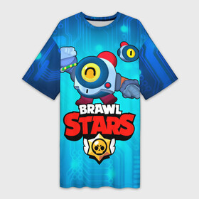 Платье-футболка 3D с принтом Nani   Brawl Stars в городе Новоалтайск,  |  | бравл | бравлер | бравлпасс | бравлстарс | бравлстарсигра | бравлстарсновыйперс | бравлы | нани | робот