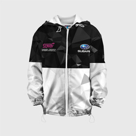 Детская куртка 3D с принтом SUBARU WRX STI (+спина) (Z) в городе Новоалтайск, 100% полиэстер | застежка — молния, подол и капюшон оформлены резинкой с фиксаторами, по бокам — два кармана без застежек, один потайной карман на груди, плотность верхнего слоя — 90 г/м2; плотность флисового подклада — 260 г/м2 | 2020 | auto | forester | impreza | outback | sport | sti | subaru | tribeca | wrx | авто | автомобиль | автомобильные | аутбек | бренд | врх | импреза | марка | машины | оутбек | спорт | сти | субару | трибека | форестер
