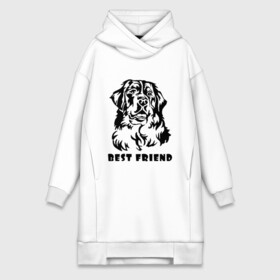 Платье-худи хлопок с принтом BEST FRIEND (Z) в городе Новоалтайск,  |  | best friend | dog | doggie | doggy | друг человека | другу | кинолог | лабрадор | мохнатый | пес | пёсель | пёсик | подарок | подруге | собака | собакен | собаки | собачка | собачнику