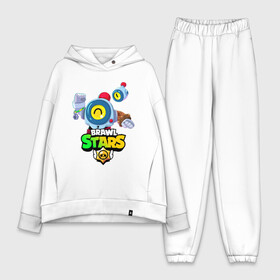 Женский костюм хлопок Oversize с принтом BRAWL STARS NANI в городе Новоалтайск,  |  | bibi | brawl stars | coach mike | crow | gale | leon | leon shark | max | mecha crow | mortis | mr.p | nani | phoenix | sally leon | sandy | spike | sprout | tara | virus 8 bit | werewolf | ворон | оборотень