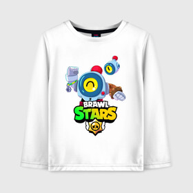 Детский лонгслив хлопок с принтом BRAWL STARS NANI в городе Новоалтайск, 100% хлопок | круглый вырез горловины, полуприлегающий силуэт, длина до линии бедер | bibi | brawl stars | coach mike | crow | gale | leon | leon shark | max | mecha crow | mortis | mr.p | nani | phoenix | sally leon | sandy | spike | sprout | tara | virus 8 bit | werewolf | ворон | оборотень