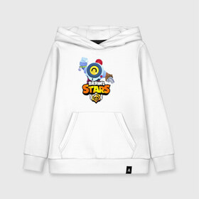 Детская толстовка хлопок с принтом BRAWL STARS NANI в городе Новоалтайск, 100% хлопок | Круглый горловой вырез, эластичные манжеты, пояс, капюшен | brawl stars | crow | gale | leon | leon shark | max | nani | sally leon | shark | sprout | tara | virus 8 bit | werewolf leon | акула | берли | бравл старс | ворон | макс | нани | оборотень