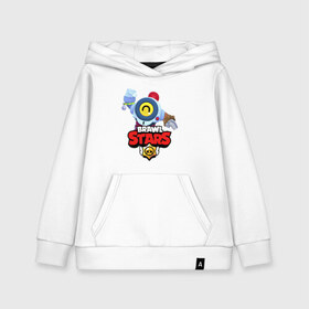 Детская толстовка хлопок с принтом BRAWL STARS NANI в городе Новоалтайск, 100% хлопок | Круглый горловой вырез, эластичные манжеты, пояс, капюшен | brawl stars | crow | gale | leon | leon shark | max | nani | sally leon | shark | sprout | tara | virus 8 bit | werewolf leon | акула | берли | бравл старс | ворон | макс | нани | оборотень