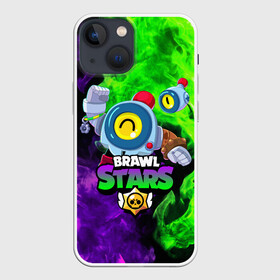 Чехол для iPhone 13 mini с принтом BRAWL STARS NANI в городе Новоалтайск,  |  | bibi | brawl stars | coach mike | crow | gale | leon | leon shark | max | mecha crow | mortis | mr.p | nani | phoenix | sally leon | sandy | spike | sprout | tara | virus 8 bit | werewolf | ворон | оборотень