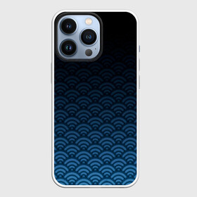 Чехол для iPhone 13 Pro с принтом Узор круги темный синий в городе Новоалтайск,  |  | Тематика изображения на принте: геометрия | градиент | круги | море | переход цвета | синий | текстура | темный | узор