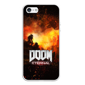 Чехол для iPhone 5/5S матовый с принтом DOOM ETERNAL в городе Новоалтайск, Силикон | Область печати: задняя сторона чехла, без боковых панелей | bethesda softworks | doom eternal | doomguy | id software | демоны | дум этернал | марс | палач рока | этернал