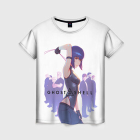 Женская футболка 3D с принтом Ghost in the Shell Section 9 в городе Новоалтайск, 100% полиэфир ( синтетическое хлопкоподобное полотно) | прямой крой, круглый вырез горловины, длина до линии бедер | cyberpunk | ghost in the shell | ghost in the shell sac 2045 | motoko kusanagi | section 9 | stand alone complex | киберпанк | мотоко кусанаги | призрак в доспехах | синдром одиночки