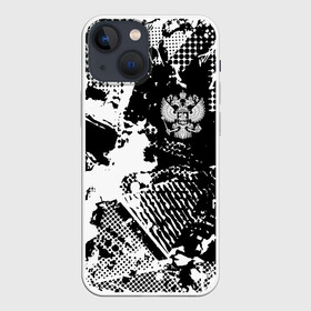 Чехол для iPhone 13 mini с принтом Россия в городе Новоалтайск,  |  | ru | rus | russia | team | белая | герб | двуглавый | знак | империя | надпись | национальный | орел | отечественный | патриот | родина | российская | россия | русич | русский | русь | рф | сборная | символ | спорт