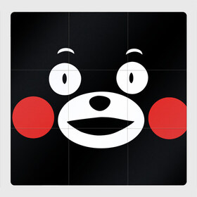 Магнитный плакат 3Х3 с принтом Kumamon в городе Новоалтайск, Полимерный материал с магнитным слоем | 9 деталей размером 9*9 см | fire | for | glory | hell | japan | kumamon | of course | ofc | satan | the | иероглифы | кумамон | медведь | огонь | пожар | сатана | япония