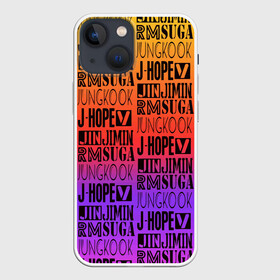 Чехол для iPhone 13 mini с принтом BTS в городе Новоалтайск,  |  | bangtan | bighit | boy | fake love | j hope | jimin | jin | jungkook | korea | kpop | live | luv | mic drop | rm | suga | v | with | бтс | кей | поп