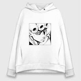 Женское худи Oversize хлопок с принтом JoJo’s Bizarre Adventure в городе Новоалтайск, френч-терри — 70% хлопок, 30% полиэстер. Мягкий теплый начес внутри —100% хлопок | боковые карманы, эластичные манжеты и нижняя кромка, капюшон на магнитной кнопке | anime | golde wind | jojo | аниме | джоджо | джорно джованна | жожо | манга | мультик | мультфильм | персонаж