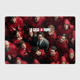Магнитный плакат 3Х2 с принтом Бумажный дом | La Casa de Papel (Z) в городе Новоалтайск, Полимерный материал с магнитным слоем | 6 деталей размером 9*9 см | la casa de papel | netflix | берлин | бумажный дом | лиссабон | профессор | сальва | токио