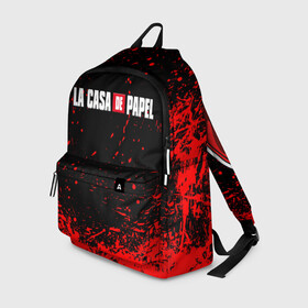 Рюкзак 3D с принтом La Casa de Papel (+спина) (Z) в городе Новоалтайск, 100% полиэстер | лямки с регулируемой длиной, сверху петелька, чтобы рюкзак можно было повесить на вешалку. Основное отделение закрывается на молнию, как и внешний карман. Внутри два дополнительных кармана, один из которых закрывается на молнию. По бокам два дополнительных кармашка | Тематика изображения на принте: la casa de papel | netflix | берлин | бумажный дом | лиссабон | профессор | сальва | токио