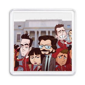 Магнит 55*55 с принтом La Casa de Papel (Z) в городе Новоалтайск, Пластик | Размер: 65*65 мм; Размер печати: 55*55 мм | Тематика изображения на принте: la casa de papel | netflix | берлин | бумажный дом | лиссабон | профессор | сальва | токио