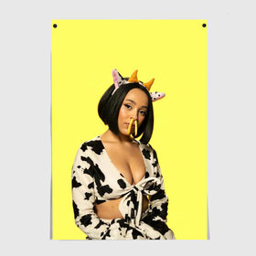 Постер с принтом DOJA CAT в городе Новоалтайск, 100% бумага
 | бумага, плотность 150 мг. Матовая, но за счет высокого коэффициента гладкости имеет небольшой блеск и дает на свету блики, но в отличии от глянцевой бумаги не покрыта лаком | amala | amalaratna zandile dlamini | doja cat | hot pink | mooo | music | pink | rap | say so | интернет | корова | мем | музыка | мууу | розовый | рэп