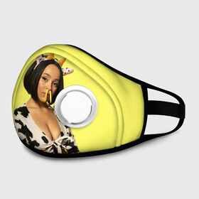 Маска из неопрена с принтом DOJA CAT в городе Новоалтайск, неопрен 100% | Форма огибающая нос. Резинки для ушей с дополнительной резинкой на затылке. Клапан для выдоха для активного дыхания при занятиях спортом. Эластичный материал маски и окантовки для лучшего растяжения и прилегания маски.  | amala | amalaratna zandile dlamini | doja cat | hot pink | mooo | music | pink | rap | say so | интернет | корова | мем | музыка | мууу | розовый | рэп